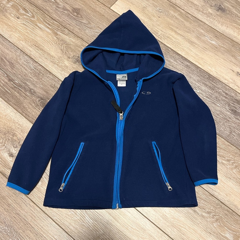 Champion Dark Blue Jacket with Bright Blue Accents